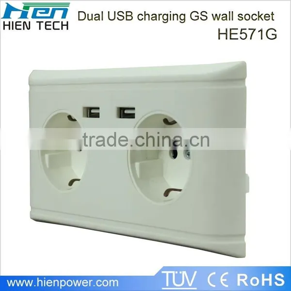 China Manufacture Usb Wall Socket Europe Wall Outlet Socket eu photo-2