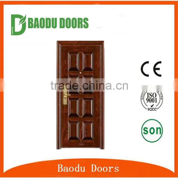 High Quality Main Iron Single Door Design Steel Security Single Door photo-2
