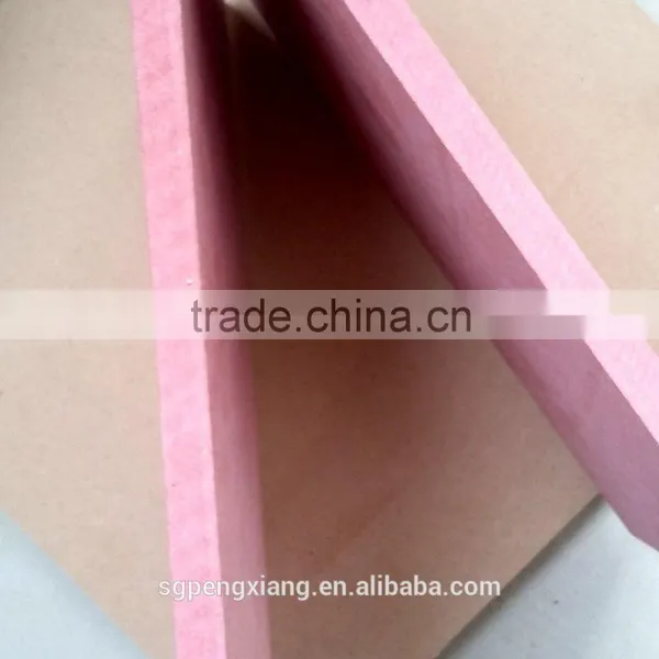 Fireproof Material Red Color Plain MDF photo-6