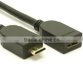 Mini HDMI Extension Cable Meets HDMI 1.4 spec 3D Capable Ethernet Capable