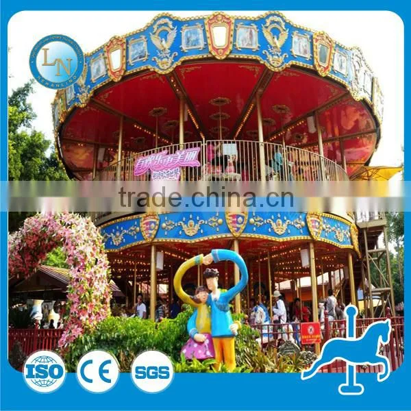 High Quality Kids Merry go Round Luxury Double Deck Carousel for Sale photo-6