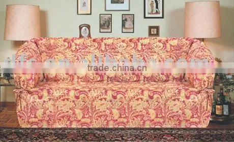 3pcs Solid Jacquad Sofa Cover Set