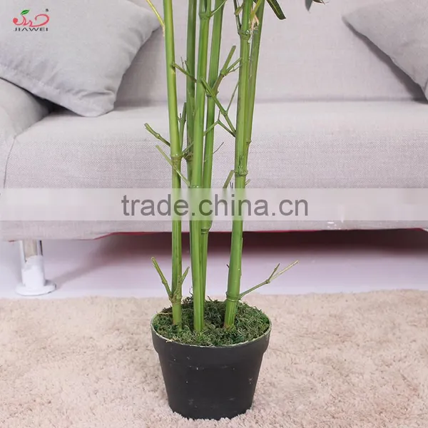 Cheap Beautiful Decorative Plastic Artificial Tree Bamboo Leaves Branches photo-4