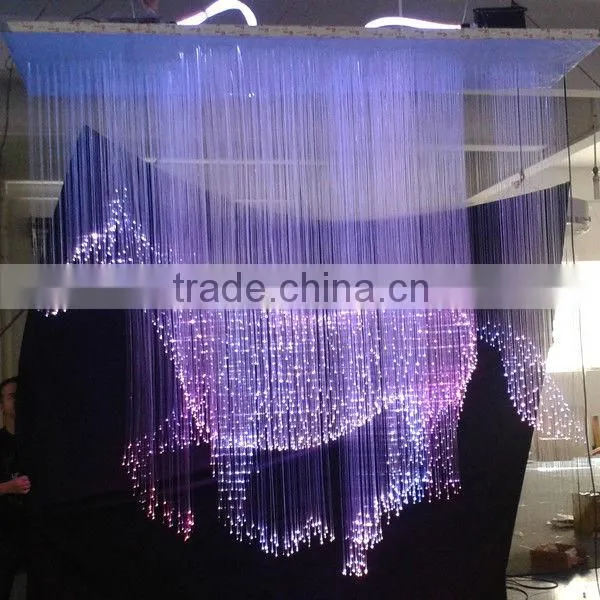Modern Newly Design Decorative Hotel Horse Design 110v Fiber Optic Light 45w With Remote