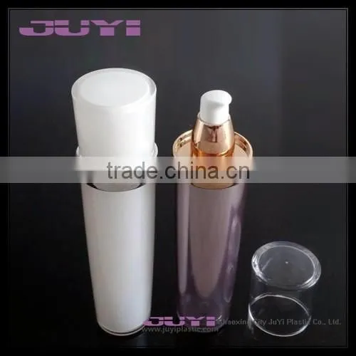 Acrylic Lotion Bottle; White Cosmetic Bottle ;cone Plastic Bottle Cosmetic Packaging photo-3