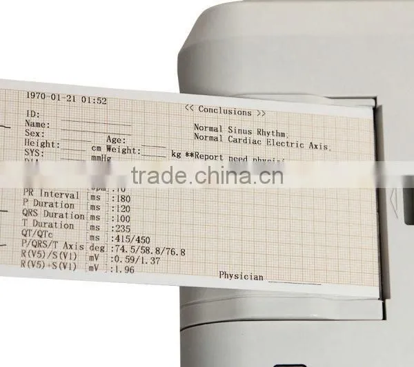 Portable Digital ECG/EKG Machine Price With CE Certificate (EKG-903BS) photo-2