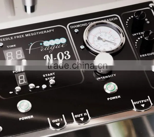 Multifunctional Beauty Machine: Ultrasonic Scrubber + Needle-free Mesotherapy + Diamond Dermabrasion - Alvi Prague N-03 photo-4
