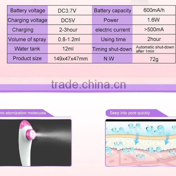 Best Thing to Sell 12ml Usb Portable Cold and Hot Facial Steamer photo-4