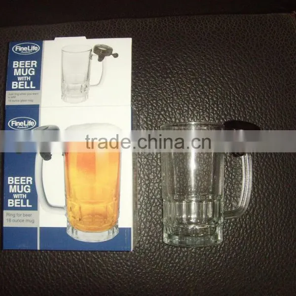 Popular 500ml Beer Mug With Ringer