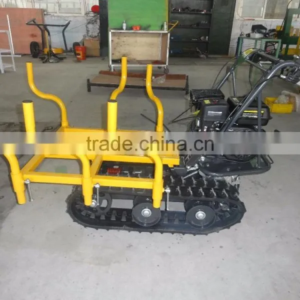 Wood carrying transporter large capacity extendable mini dumper guardrail