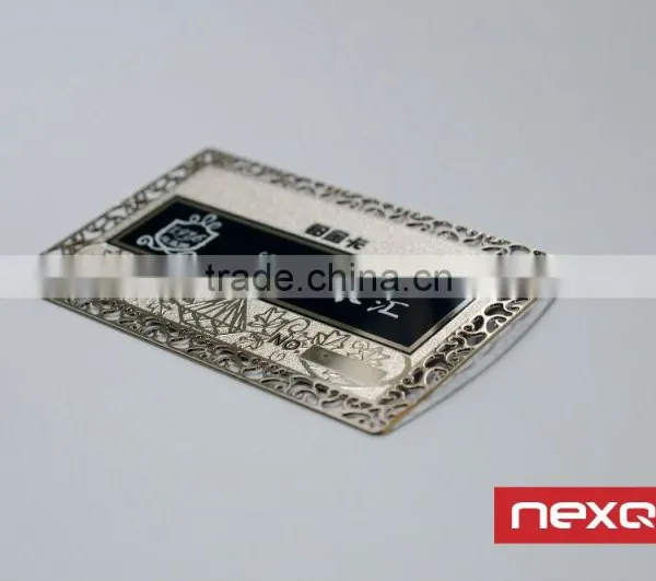 Cut Out Logo Stainless Steel Metal Member Card, Business Card photo-4