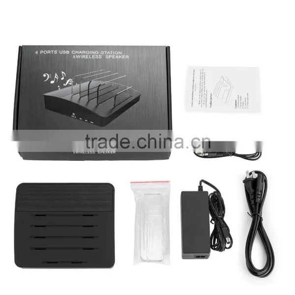 VOXLINK NEW 30W Bluetooth Wireless Speaker 4 Ports USB Charger Charging Station Dock photo-6