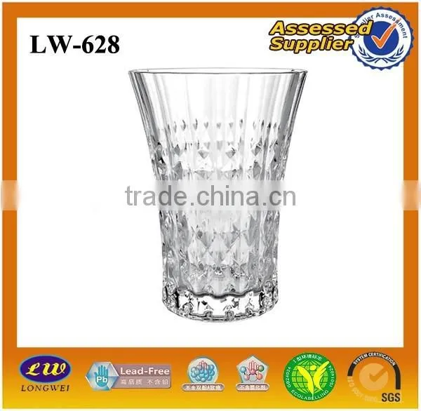 Machine Made Carved Glass Cup/diamond Glass Cup/cheap Glass Cup photo-4