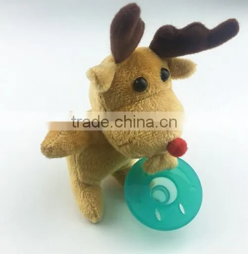 Plush Animal Pacifier and Teether Holder photo-6
