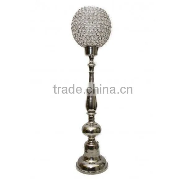 Crystal Ball Centerpiece, Tall Wedding Centerpiece, Crystal Centerpiece for Wedding Table photo-3