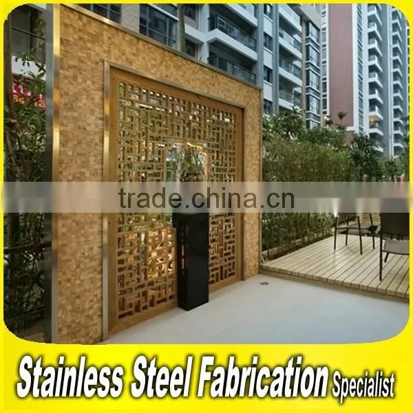 Custom-Made Stainless Steel Outdoor Exterior Wall Partition photo-2