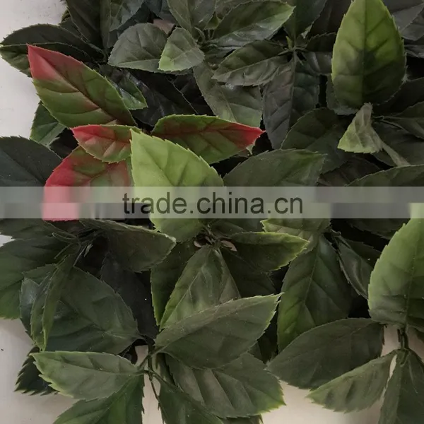 Decorative Orange Leaf Garden Artificial Grass Fence photo-5