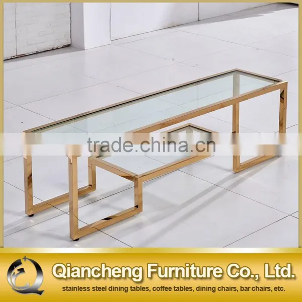 High Quality Furniture European Style Classical Stainless Steel tv Stand Dinning Room Set photo-6
