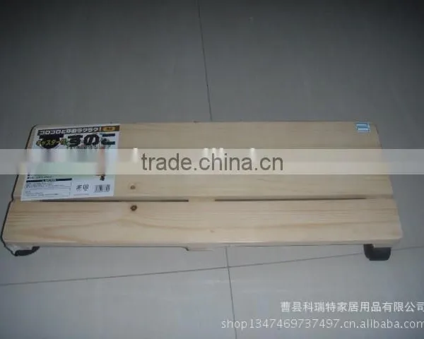Wooden Square Flowerpot Matwooden Flowerpot Stand With Wheels Round Wooden Flower Stand Mat photo-2