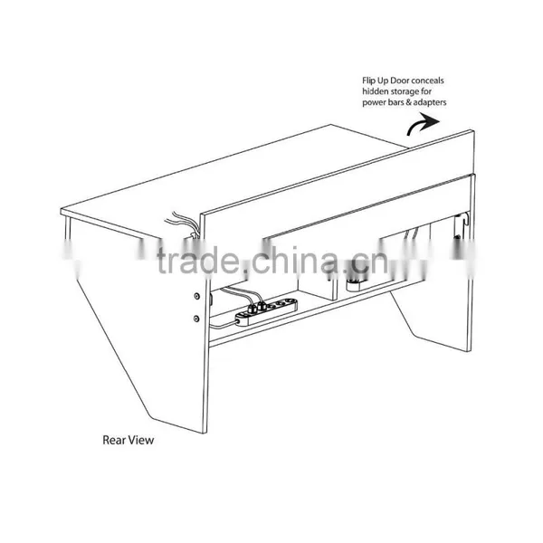 Floating Desk Storage Modern Wall Computer Desk Floating Hanging Shelving Space Saver Wall Mounted Desk photo-6