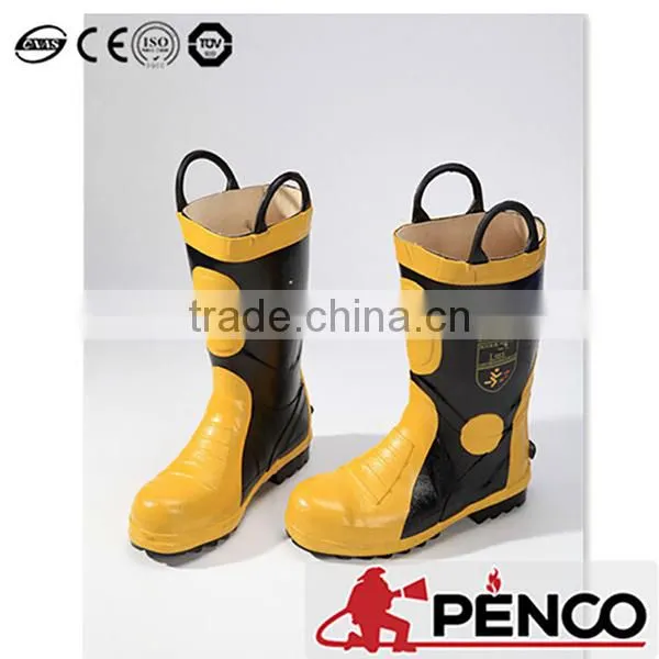 Fireman Foot Protection Waterproof Oilproof Steel Toe Rubber Man Worker Chemical Shoes Safety Boots photo-6
