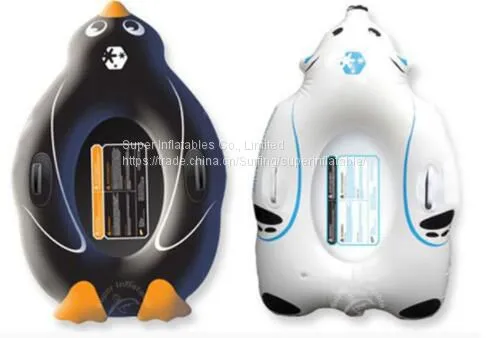Inflatable Baby Penguin on Sled Inflatable Snow Tube photo-3