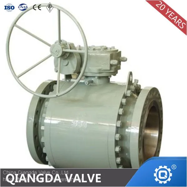 High Temperature Metal Seat Trunnion Mounted Ball Valve photo-4