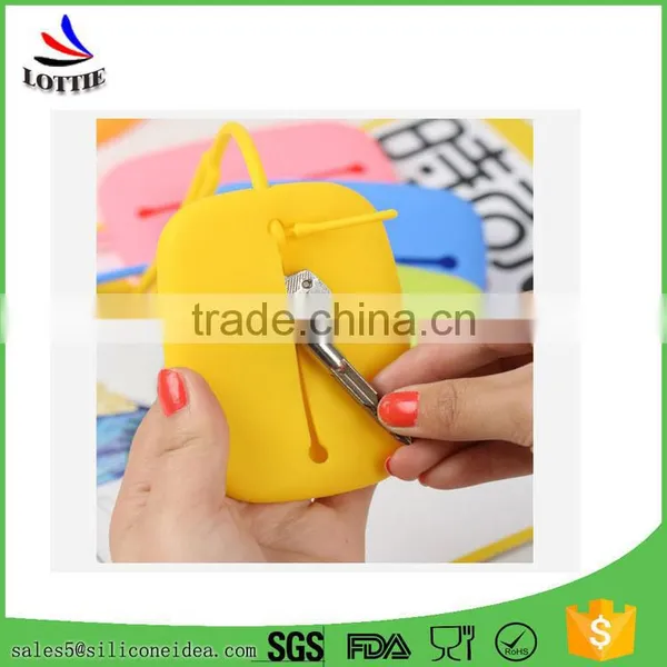 Colorful Portable Silicone Key Holder Bag Flexible Hand Strap Silicone Key Bag and Card Case photo-2