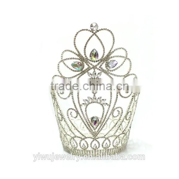 Fashion Jewelry Big Rhinestone Crystal Beauty Queen Crowns Girl Crystal Tiara H172-125 photo-3