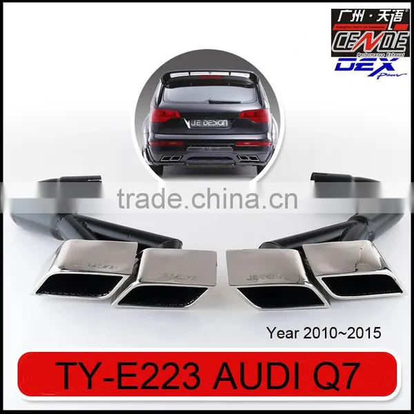 auto tuning stainless steel muffler tip for Audi Q7