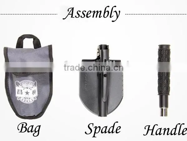 5 in 1 Multifunction Military Weapons Tactical Survival Stainless Steel Folding Shovel/spade photo-5