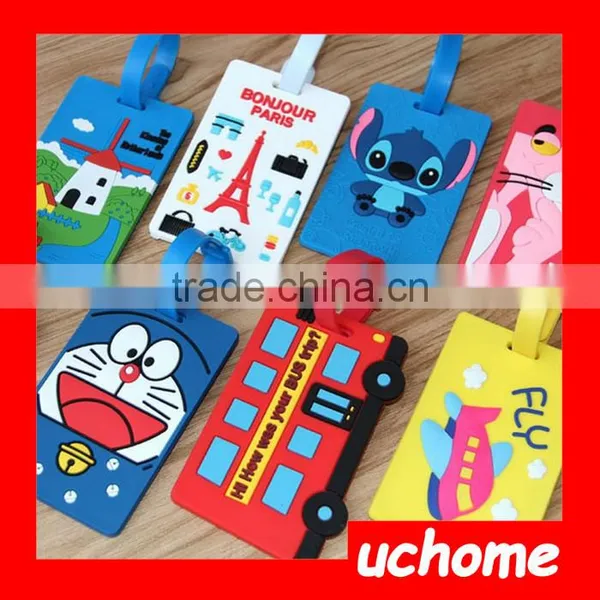 UCHOME Cartoon Luggage Tag Silicone PVC Luggage Tag photo-2