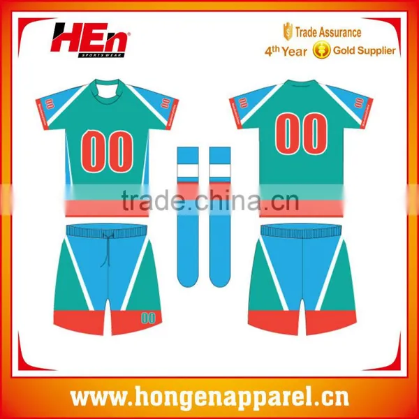 Hongen Apparel 2016 Sublimated Rugby Tournament Sports Shirts Rugby Teamwear