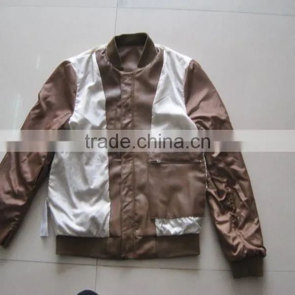 Men's Pu Slim FIT Rib Jackets photo-6