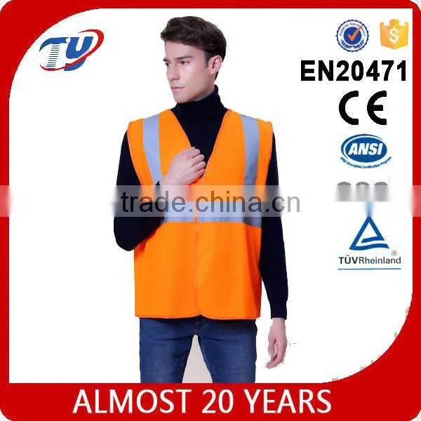 High Visibility Traffic Orange Safety Vest for Kids photo-2