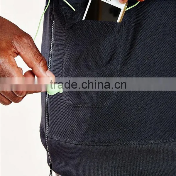 Wholesale Newest Design Sleeveless Hoodie Zip up Sleeveless Zip Hoodie photo-4