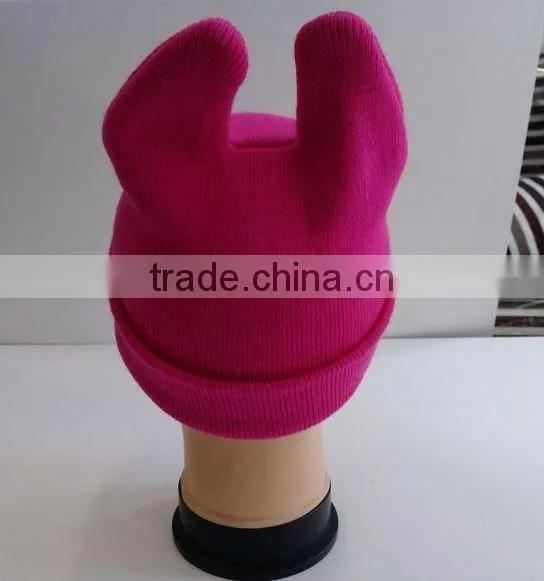 Wholesale Fashion Cheap Winter Acrylic Custom Knitted Beanie Hat photo-2
