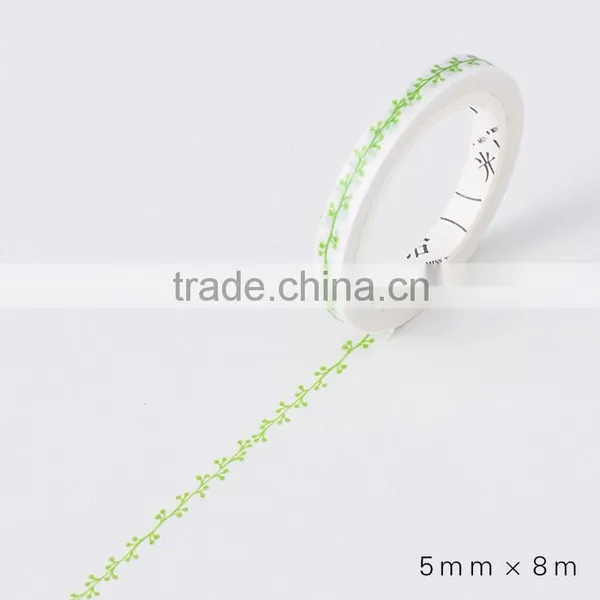 5mm*8m Japan Washi Tape Customizable Thin Type Adhesive Paper Tape Planner Accessories photo-5