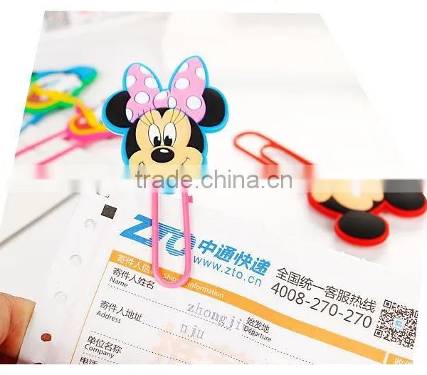 Mickey Shape Paper Clip Customizable Planner PVC Clip photo-3