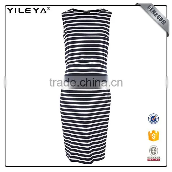 Korean Style Designer Striped & Sleeveless Maternity Clothing Dress Pregnant Women,maternity Dress photo-4