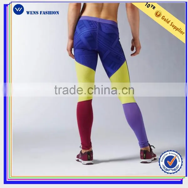 Spandex Sexy Colorful Sublimation High Waist Women Sport Legging photo-2
