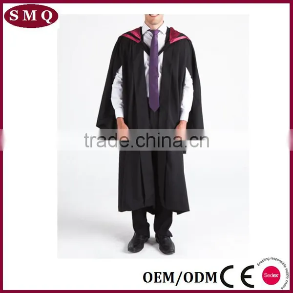 Customized Uk Cambridge Style Graduation Gown photo-6