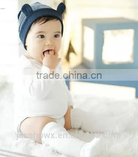 Cute Bear Designer Knit Cotton Baby Hat, Personalized Baby Hats photo-3