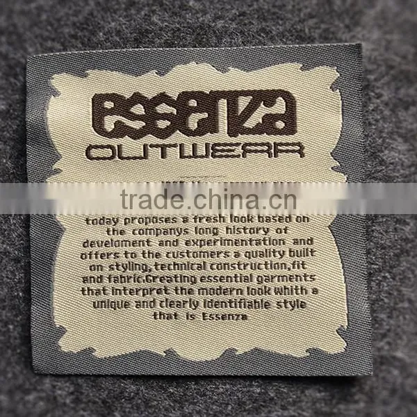 Direct Factory High Quality Woven Printed Label Hang Tag Woven Patch Embroidered photo-2