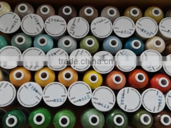 New Large Spools 100% Polyester Machine Embroidery Thread for Brother Janome 1000m * 112 ,Free Shipping photo-2