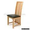 Sell Oak Dining Chair With Leather Seat
