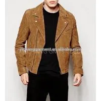 Men\'\'s Suede Biker Jacket