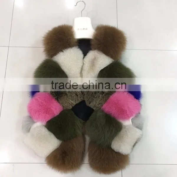SJ043 Hot Sale Free Size Top Quality Colorful Women Fox Vest