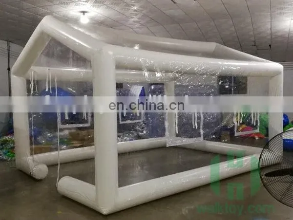 0.45mm Pvc Tarpaulin Transparent House Shape Inflatable Easy up Beach Tent Outdoor Camping Bubble Tent photo-3