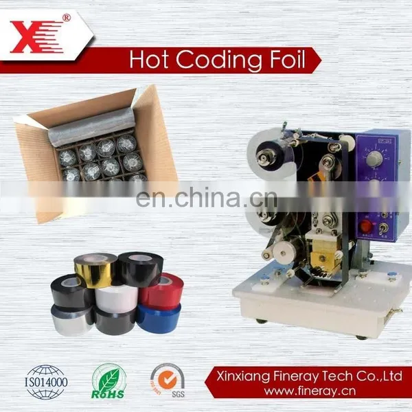 FINERAY Brand FC3 Type 35mm*100m Size Heat Transfer Printing Foil Jumbo Roll/hot Thermal Foil for Label Numbering Printing photo-4